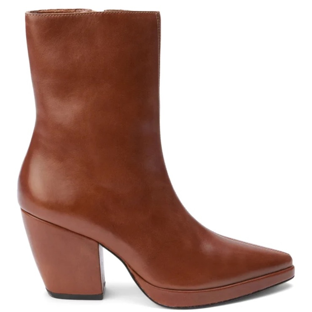 Matisse Tan Leather Heeled Boots